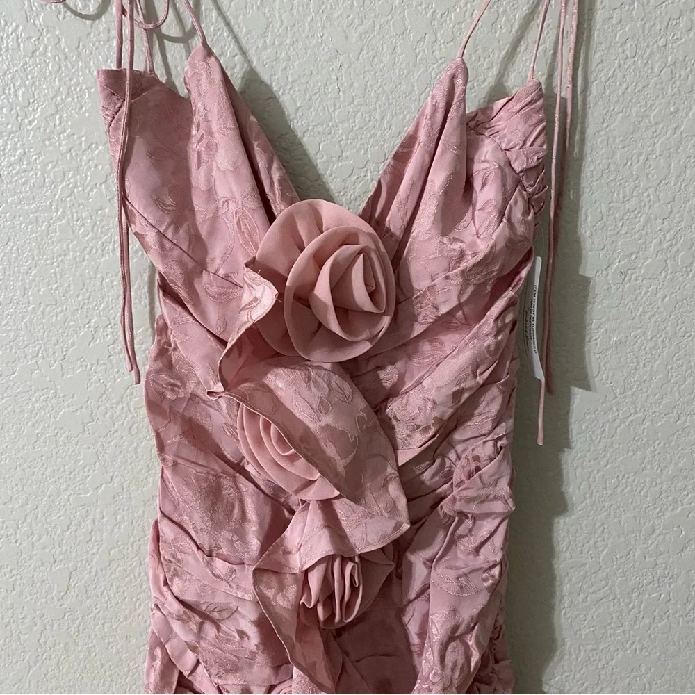 For Love & Lemons / Soraya Midi Dress / Pink